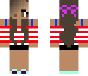 the american flag girl