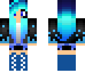 blue gamer girl