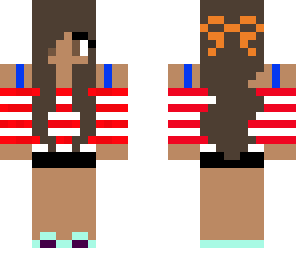 the american flag girl