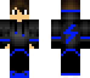 blue hoodie