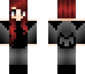 skull hoodie girl