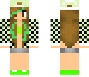cool girl with green in her hair