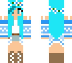 blue cute girl