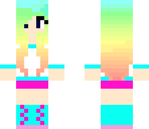 rainbow music girl