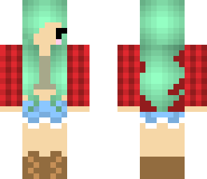 turquois hipster girl