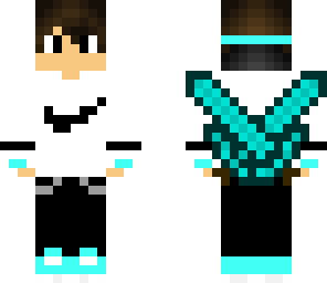 cuteboy with diamond swords