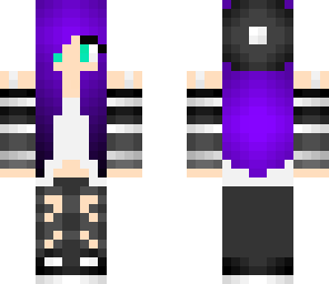 purple beanie girl