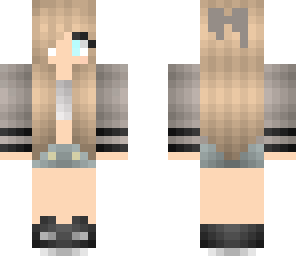 half herobrine girl