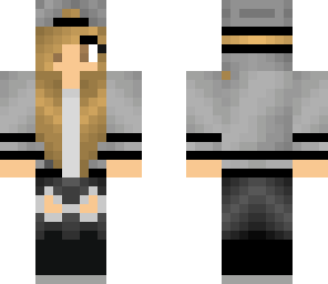grey and black tomboy w hoodie