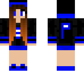 blue hoodie girl