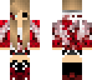 blood covered living doll