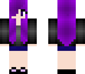 violet hair girl