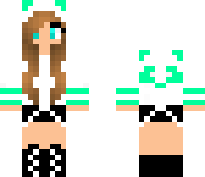 teal panda girl