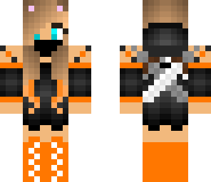 cute orange ninja girl