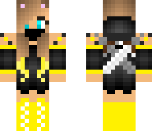 cute yellow ninja girl