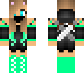 cute teal ninja girl