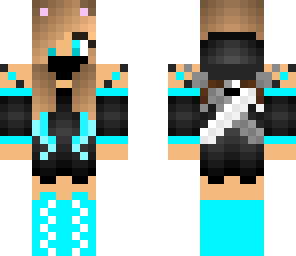 cute light blue ninja girl