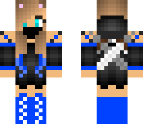 cute dark blue ninja girl
