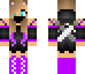cute purple ninja girl
