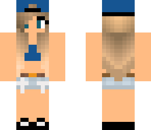 beach girl blue