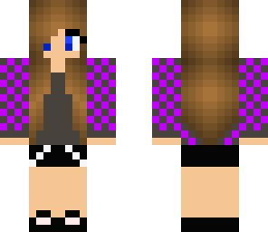 purple cool girl