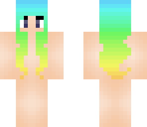 rainbow hair girl 4