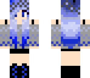 neon blues girl