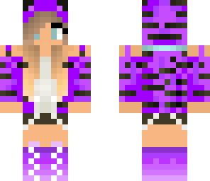 purple tiger girl