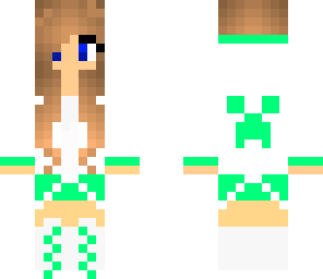 teal creeper girl