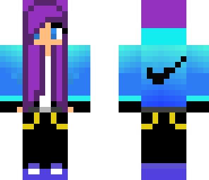 nike purple and blue girl