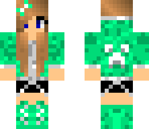 green creeper girl skin