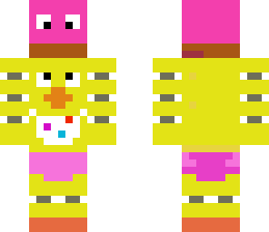 toy chica holding cupcake