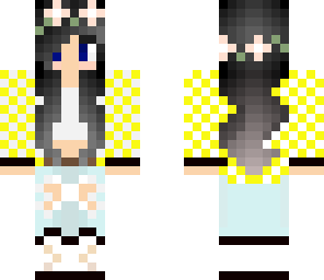 flannel girl yellow