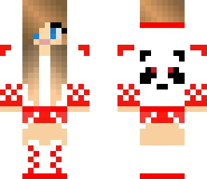 red headphone panda girl