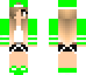 green causual girl