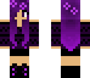 cute purple girl