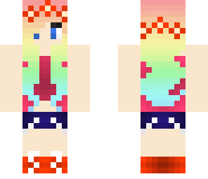 cute orange purple girl