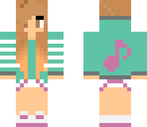seafoam green hip girl
