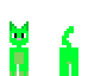 green cat