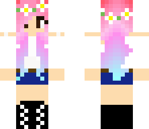 pink flower girl