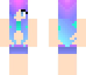 galaxy cotton candy girl
