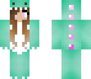 minty pink dino