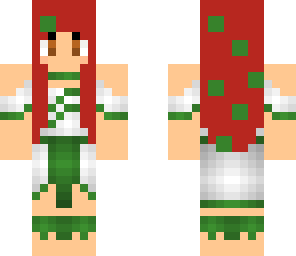 girl wood elf with leaves in hair