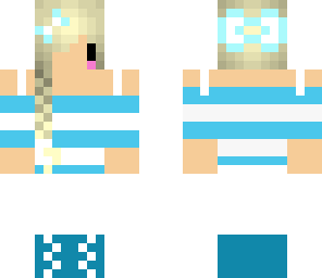 cute blue girl
