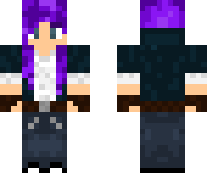 purple haired girl
