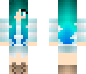 blue-haired cutie