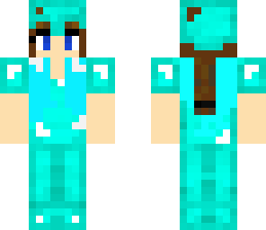 girl with diamond armor