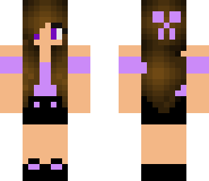 cute purple girl