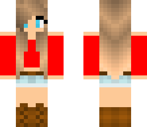 red cute girl