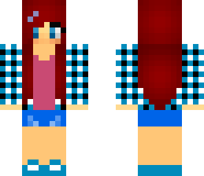 red hair plaid shirt